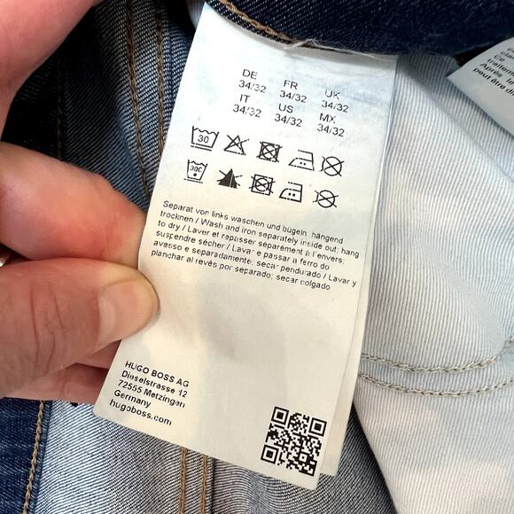 HUGO BOSS Maine3 Regular Fit Stretch Jeans 34/32 - Picture 7 of 10